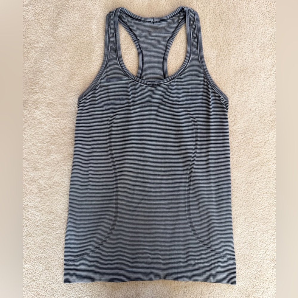 Lululemon Striped Racerback Tank Top